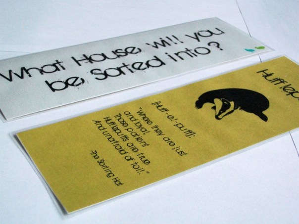 Hufflepuff House Bookmark