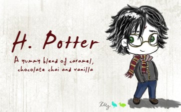 H. Potter, digital tea label