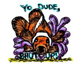 Shutp Up fish. Stupid Fish series, Volume 1. Marker and digital.