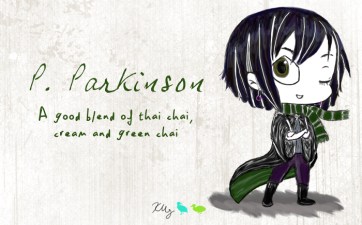 P. Parkinson, digital tea label